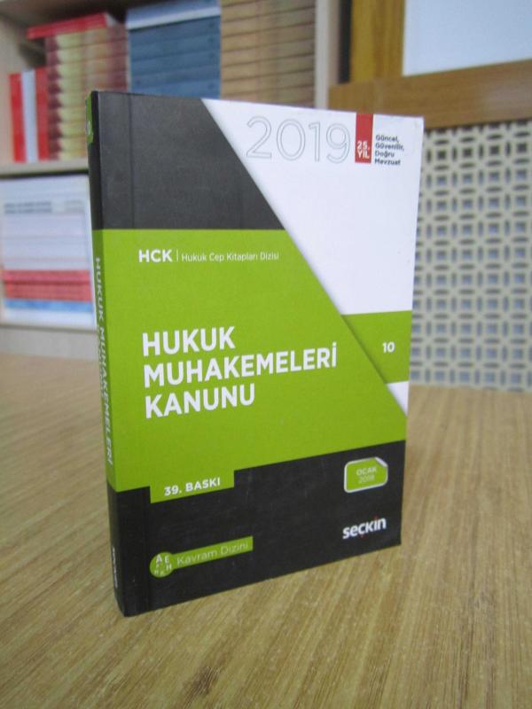 Hukuk Muhakemeleri Kanunu 2019 / Seçkin Yayıncılık [39.Baskı] HCK Hukuk Cep Kitapları Dizisi 10