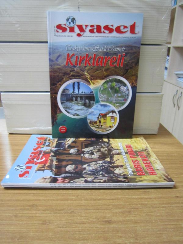 Hür SİYASET Aylık Politika-Ekonomi-Bilim-Yönetim-Kültür-Sanat Dergisi - 2019 Yılı 3 Sayı TAKIM (Sayılar: 301-302-303)