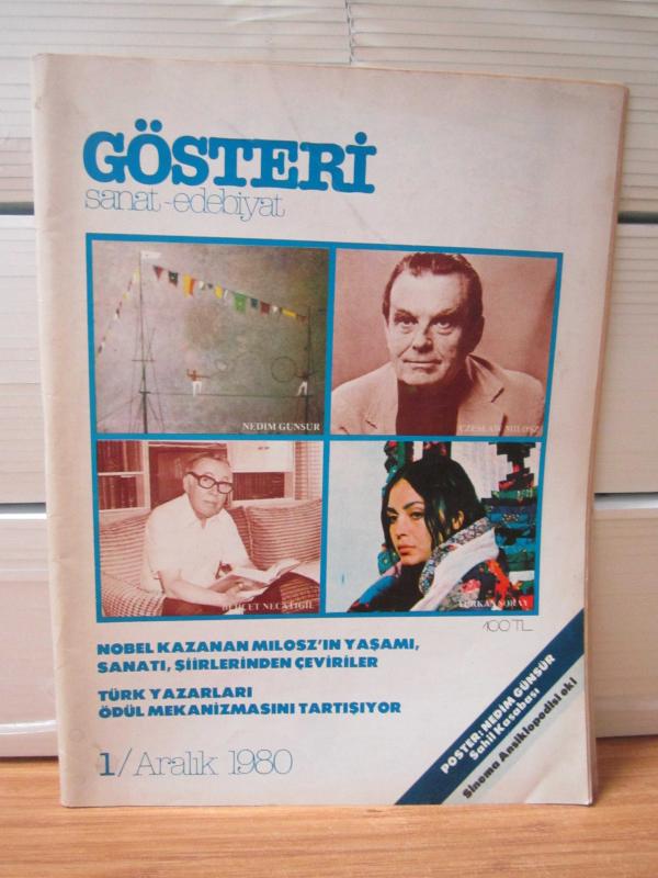 HÜRRİYET GÖSTERİ Sanat-Edebiyat - Yıl 1 Sayı 1 - Aralık 1980
