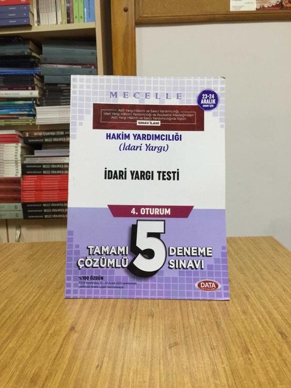 İdari Yargı Hakim Yardımcılığı İdari Yargı - İdari Yargı Testi (4. Oturum) Tamamı Çözümlü 5 Deneme Sınavı Data Yayınları