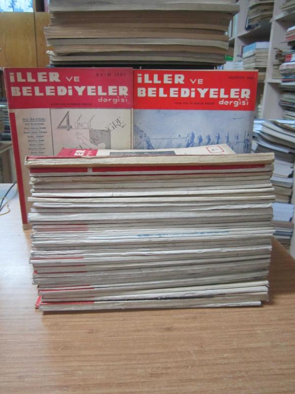 İller ve Belediyeler Dergisi - 1951'den 1956'ya Kadar Yayınlanmış 42 Farklı Sayı Mevcut (Sayılar Açıklamada)