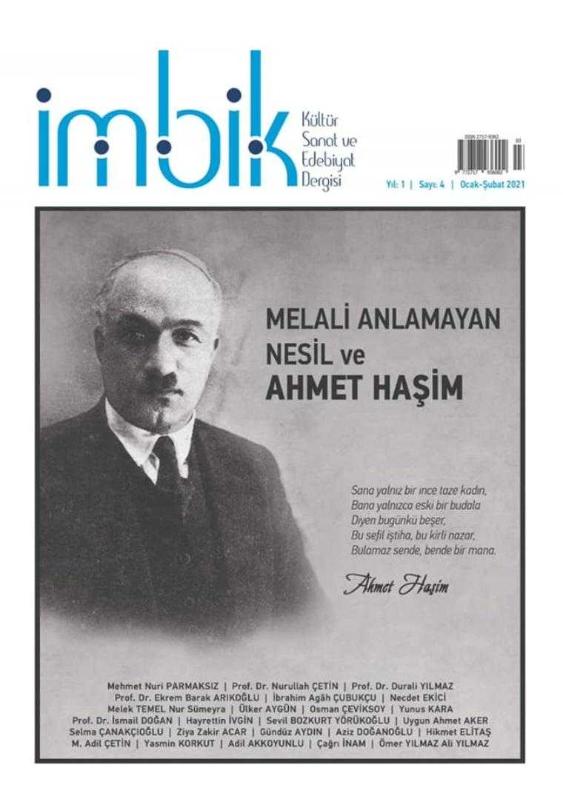 İmbik Kültür Sanat ve Edebiyat Dergisi Sayı 4 - Ocak Şubat 2021