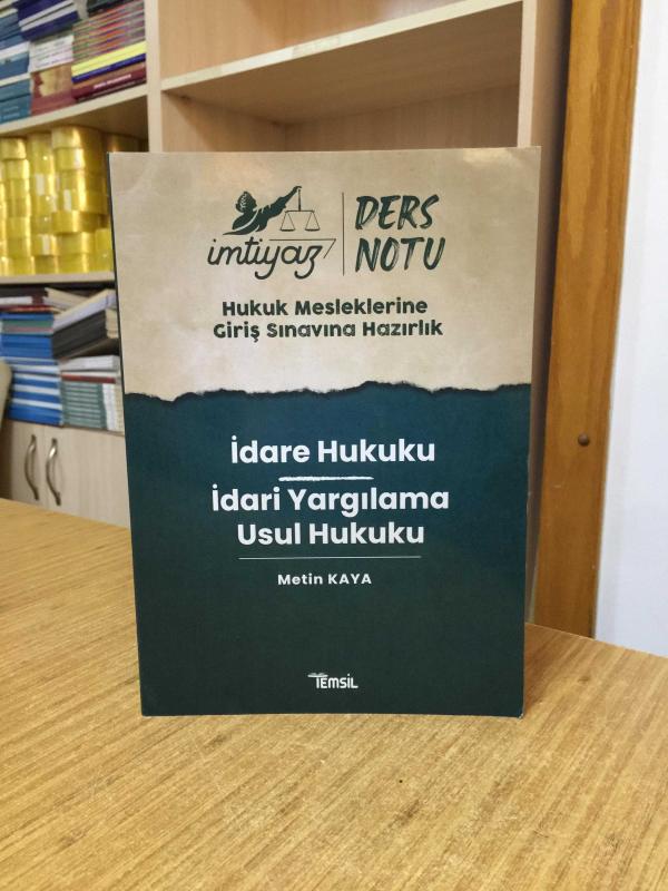 İMTİYAZ HMGS Ders Notları İdare Hukuku İdari Yargılama Usul Hukuku Temsil Kitap