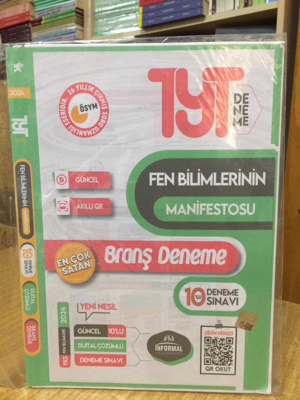 İnformal YKS TYT Fen Bilimlerinin Manifestosu 10 Deneme Dijital Çözümlü İnformal Yayınları
