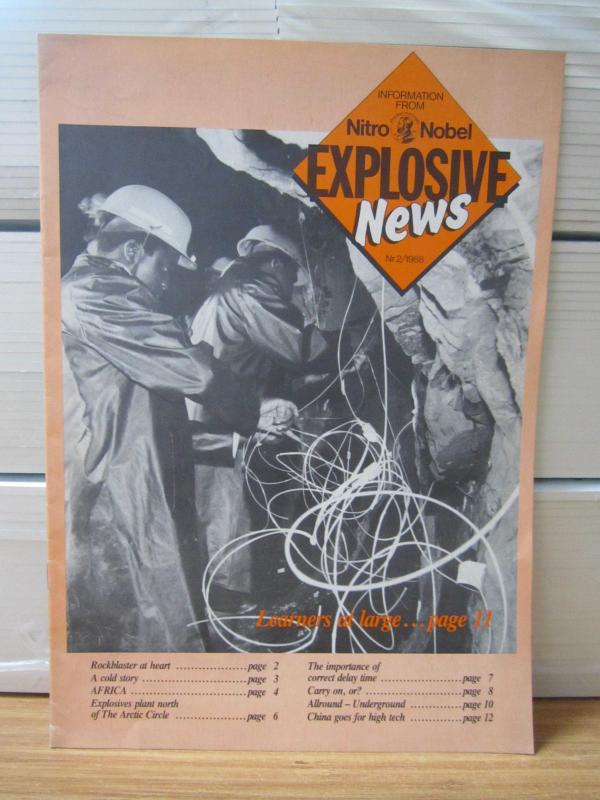 Information From Nitro Nobel Explosive News - Nr 2 - Year 1988 ( Erik Fromholt )