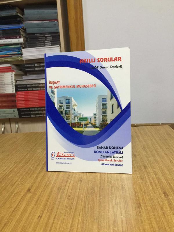 İnşaat ve Gayrimenkul Muhasebesi Akıllı Sorular AÖF Duvar Testleri / İlkumut Açıköğretim Yayınları