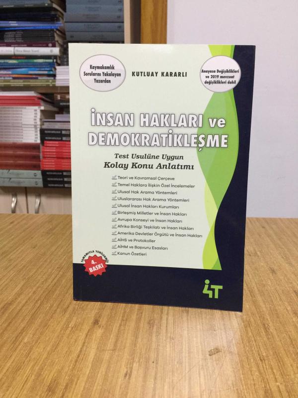 İnsan Hakları ve Demokratikleşme - Kutluay Kararlı 4. Baskı 4T Yayınevi