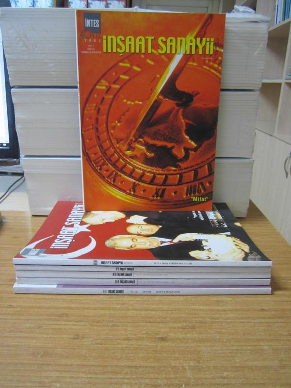 İNTES İnşaat Sanayii Dergisi - 2003-2006 Yılları 7 Sayı TAKIM (Sayılar: 78-80-84-85-88-93-94) - İNTES Türkiye İnşaat Sanayicileri İşveren Sendikası