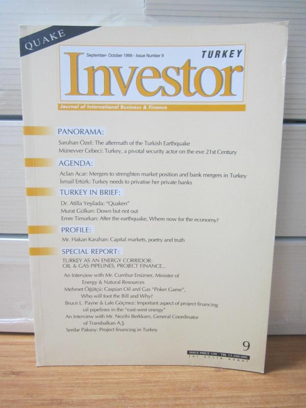 INVESTOR Turkey Journal of International Business & Finance - September October 1999 - Issue Number 9