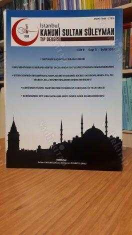 İstanbul Kanuni Sultan Süleyman Tıp Dergisi - Yıl 2017 Cilt 9 Sayı 3