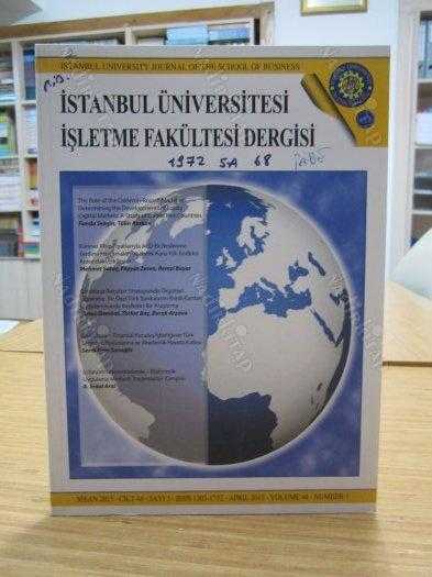 İstanbul Üniversitesi İşletme Fakültesi Dergisi - Nisan 2015 - Cilt 44 Sayı 1
