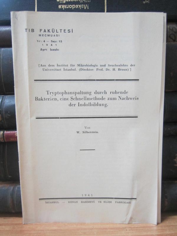 İstanbul Üniversitesi TIB Fakültesi Mecmuası - Yıl 4 Sayı 15 - 1941 (Ayrı Baskı-Almanca)