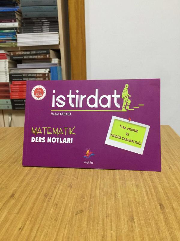 İstirdat İcra Müdürlüğü Matematik Ders Notları Dizgi Kitap Yayınları