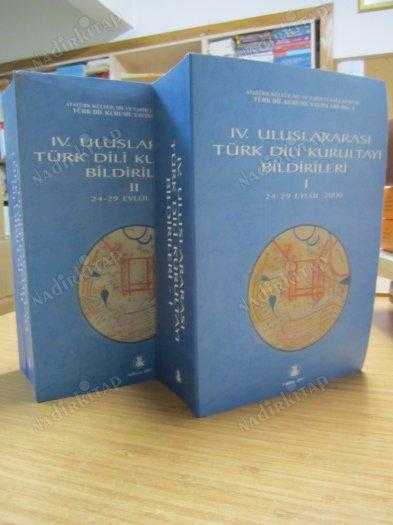 IV. Uluslararası Türk Dili Kurultayı Bildirileri I-II (2 KİTAP TAKIM)