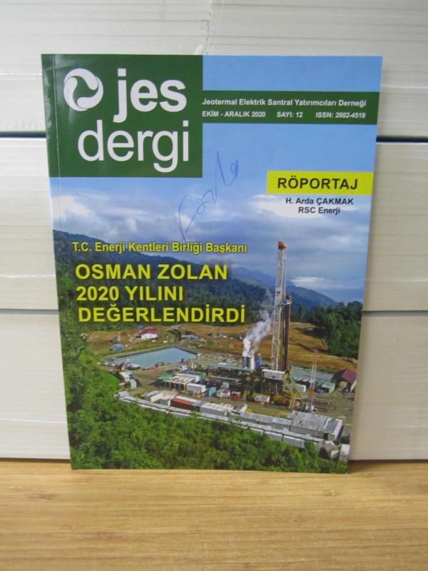 JES Dergi Jeotermal Elektrik Santral Yatırımcıları Derneği - Sayı 12 - Ekim Aralık 2020
