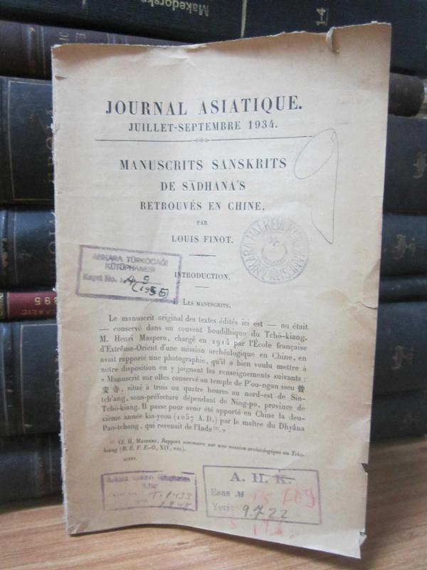 Journal Asiatique - Juillet Septembre 1934