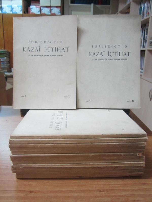 JURISDICTIO Kazai İçtihat Aylık Sistematik Notlu İçtihat Dergisi - İLK 13 SAYI TAKIM (1956-1958)