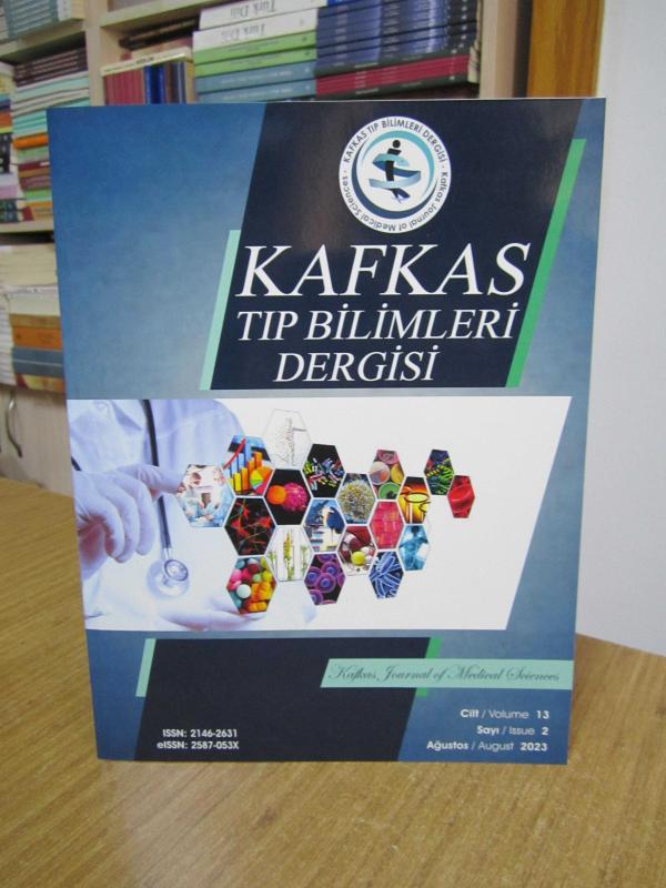 Kafkas Tıp Bilimleri Dergisi - Cilt 13 Sayı 2 - Ağustos 2023