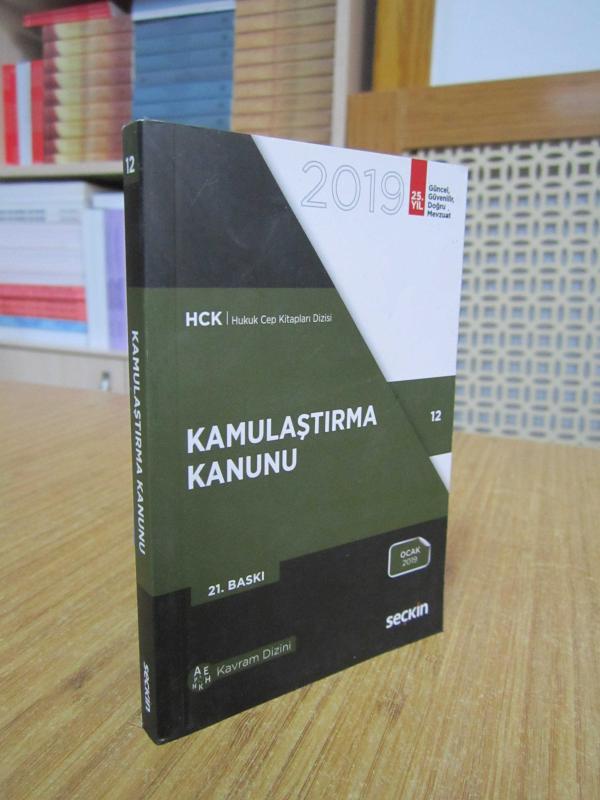 Kamulaştırma Kanunu 2019 / Seçkin Yayıncılık [21.Baskı] HCK Hukuk Cep Kitapları Dizisi 12