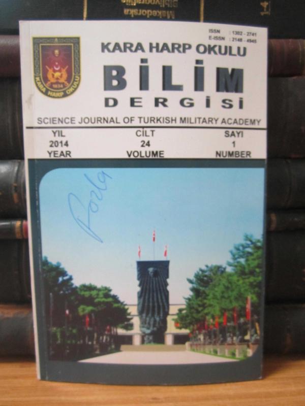 Kara Harp Okulu Bilim Dergisi - Yıl 2014 - Cilt 24 Sayı 1