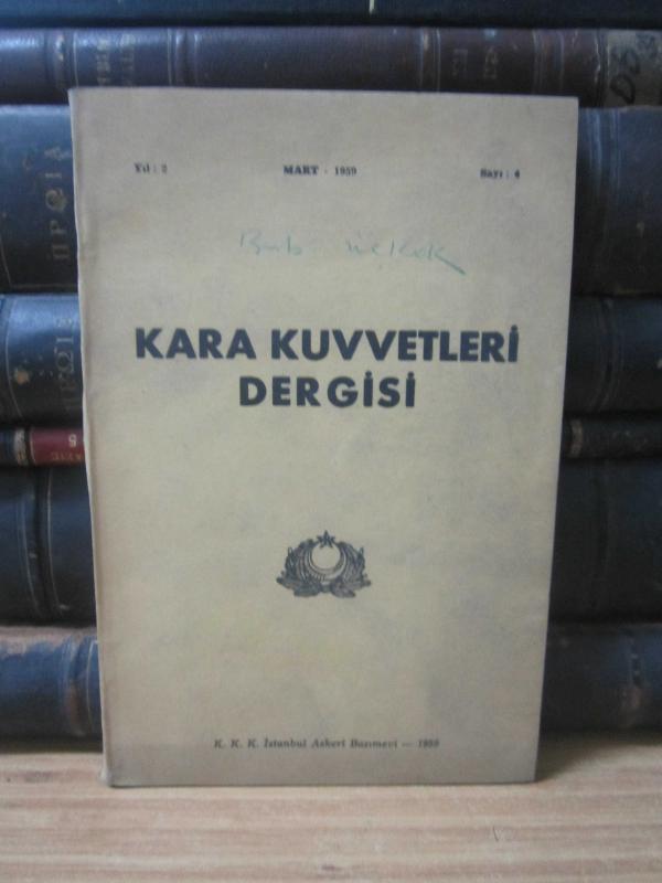 Kara Kuvvetleri Dergisi - Sayı 4 - Mart 1959