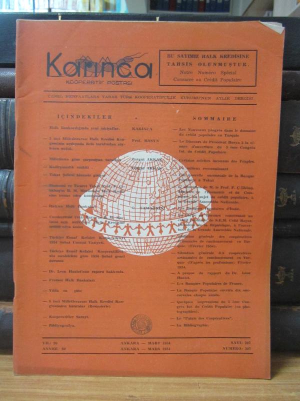 Karınca Kooperatif Postası - Türk Kooperatifçilik Kurumu - Sayı 207 - Mart 1954