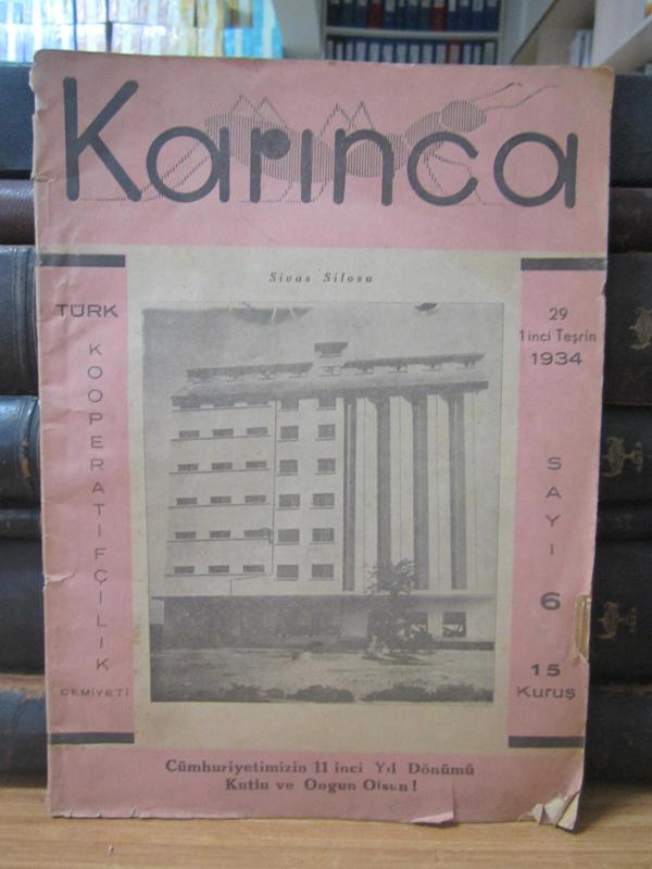 Karınca Kooperatif Postası - Türk Kooperatifçilik Kurumu - Sayı 6 - 2nci Teşrin 1934