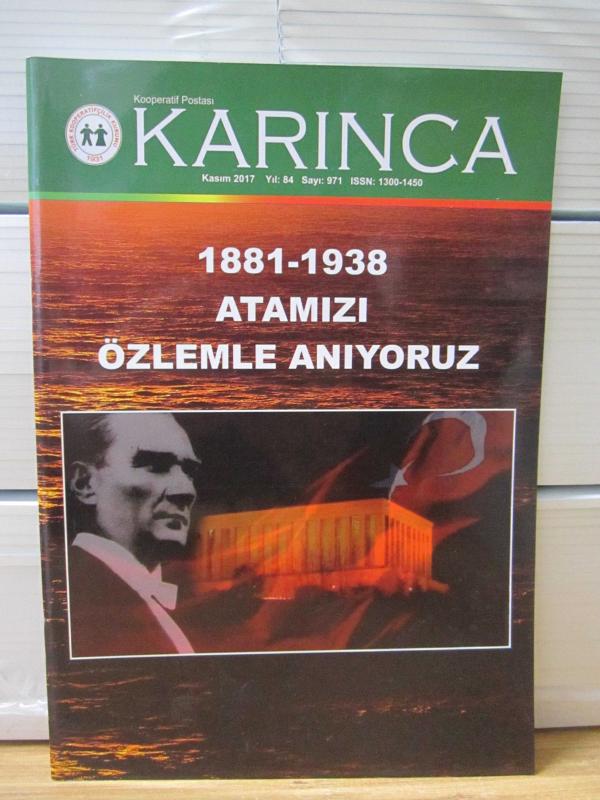 Karınca Kooperatif Postası - Türk Kooperatifçilik Kurumu - Sayı 983 - Kasım 2018