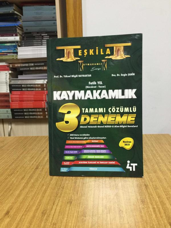 Kaymakamlık Teşkilat Deneme Çözümlü 3'lü Deneme 4T Yayınları