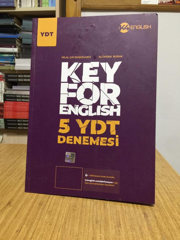 Key for English 5 YDT Denemesi K4 English