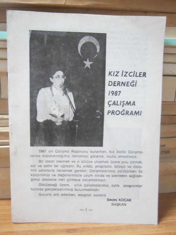 Kız İzciler Derneği 1987 Çalışma Programı