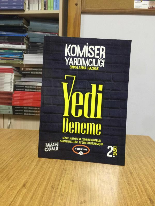 Komiser Yardımcılığı Sınavlarına Hazırlık Tamamı Çözümlü 7 Deneme Yediiklim Yayınları [2.Baskı]