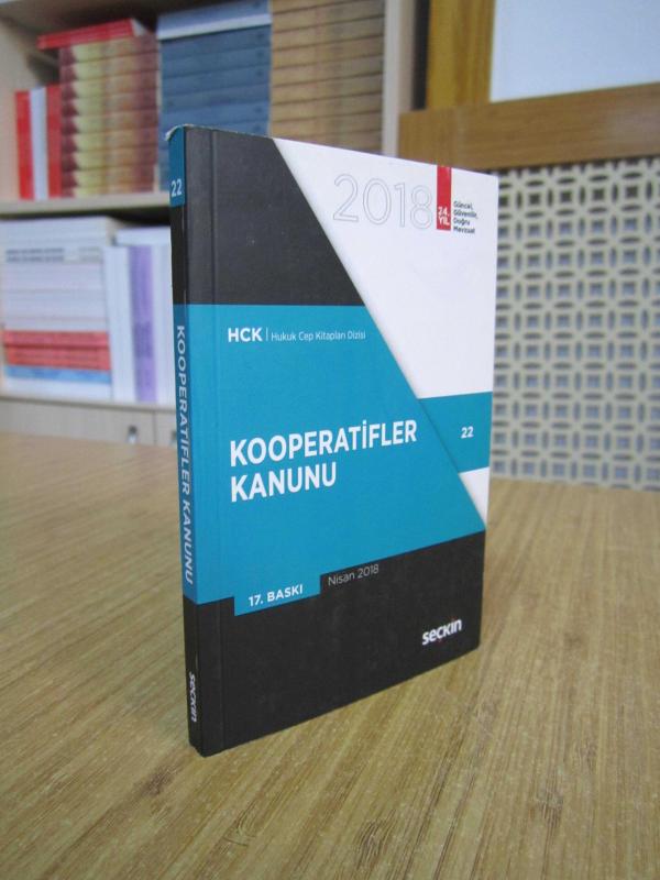 Kooperatifler Kanunu 2018 / Seçkin Yayıncılık [17.Baskı] HCK Hukuk Cep Kitapları Dizisi 22