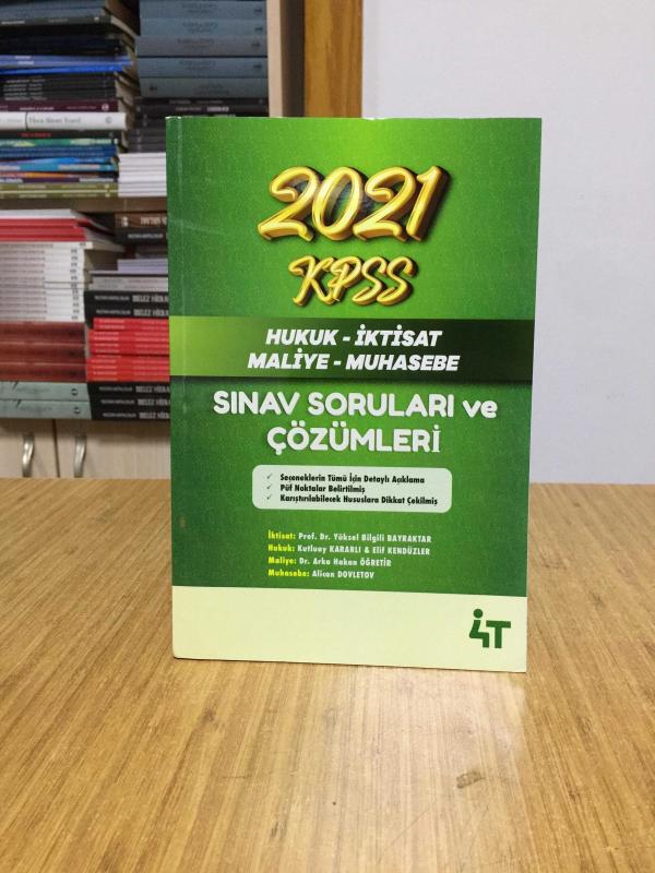 KPSS A Grubu 2021 Sınav Soruları Çözümlü - Yüksel Bilgili Bayraktar 4T Yayınları