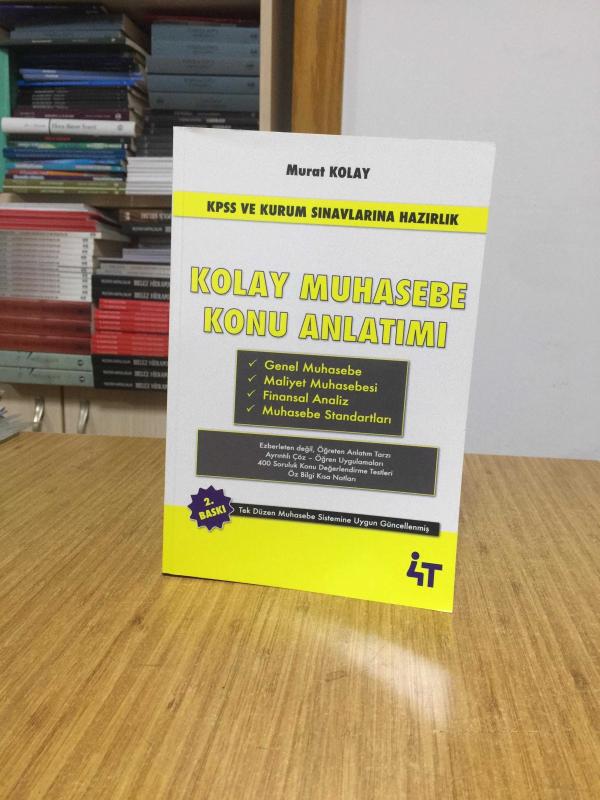 KPSS A Grubu Kolay Muhasebe Konu Anlatımı 2. Baskı 4T Yayınları