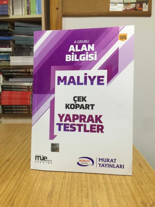 KPSS A Grubu Maliye Çek Kopart Yaprak Testler Murat Yayınları Yayın Kodu 1373