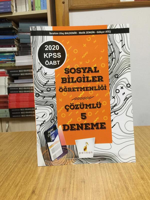 KPSS ÖABT Sosyal Bilgiler Öğretmenliği Dijital Çözümlü 5 Deneme Sınavı Pelikan Yayınları