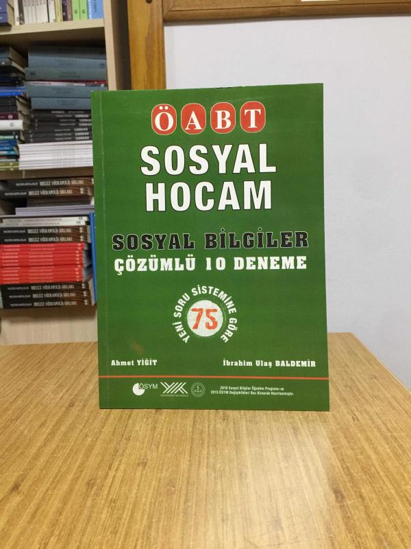 KPSS ÖABT Sosyal Hocam Sosyal Bilgiler Çözümlü 10 Deneme Efsus Yayınları