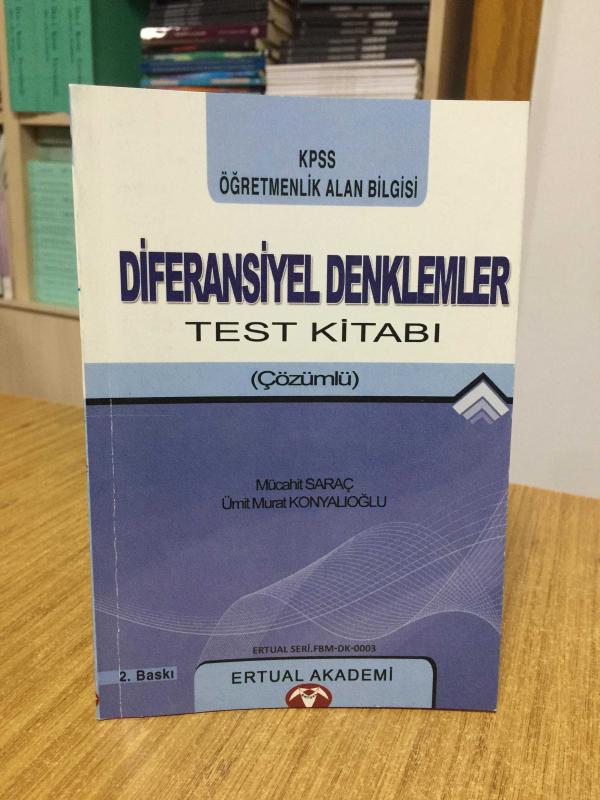 KPSS Öğretmenlik Alan Bilgisi Diferansiyel Denklemler Test Kitabı (Çözümlü) 2.Baskı Ertual Akademi