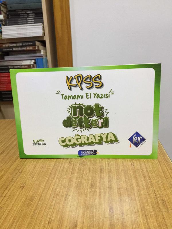 KPSS Tamamı El Yazısı COĞRAFYA Not Defteri / KR Akademi Yayınları