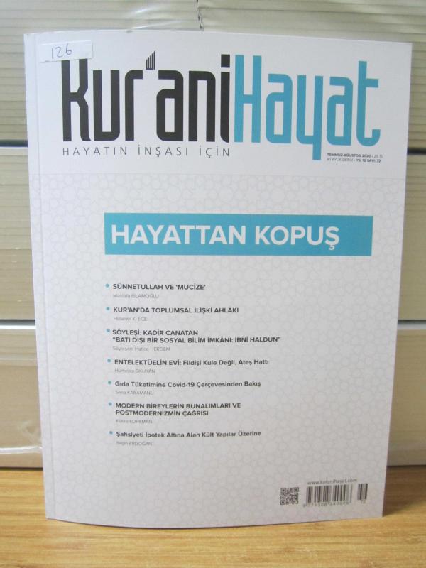 KURANİ HAYAT Dergisi - Sayı 72 - Temmuz Ağustos 2020