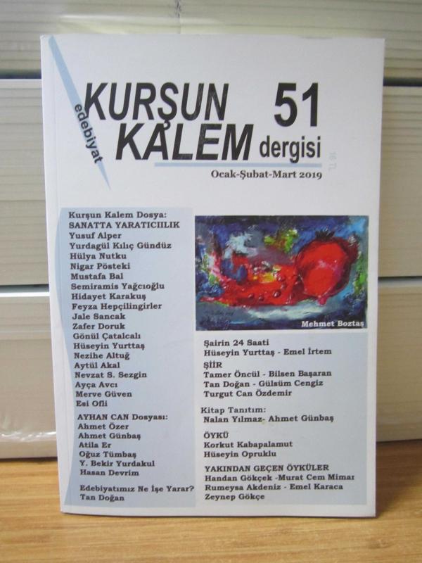 KURŞUN KALEM Edebiyat Dergisi - Sayı 51 - Ocak Şubat Mart 2019