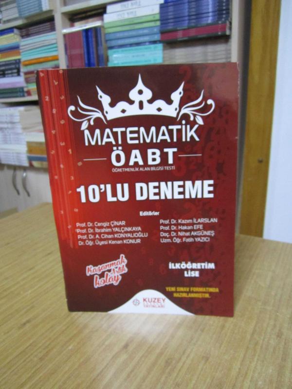 Kuzey Akademi ÖABT İlköğretim-Lise Matematik 10 Deneme Çözümlü - Cengiz Çınar Kuzey Akademi Yayınları