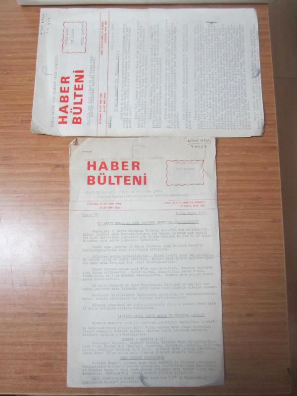 Londra Kıbrıs Türk Cemiyeti Haber Bülteni - 16-31 Mayıs 1969 - Sayı 40 & 1-15 Haziran 1969 - Sayı 41 TAKIM