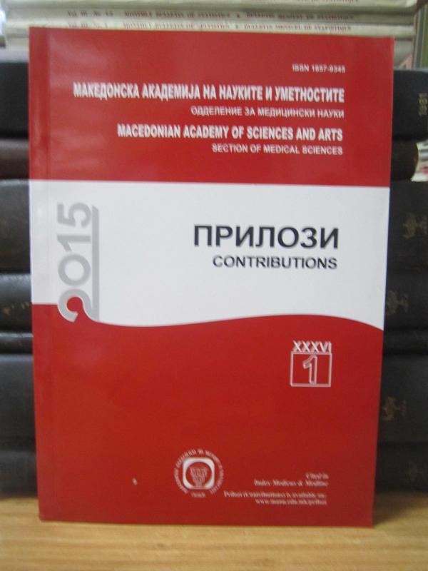 Macedonaian Academy of Sciences and Arts - Section of Medical Sciences - XXXVI / 2 - 2015
