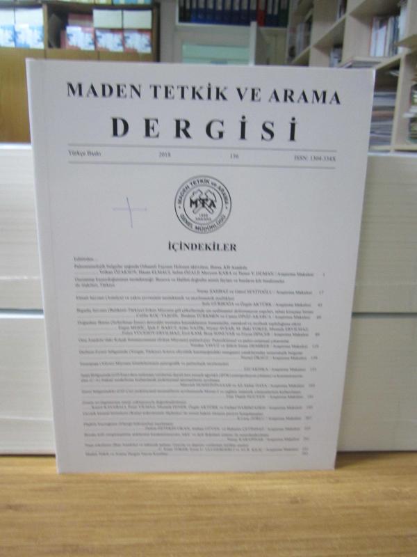 Maden Tetkik ve Arama Dergisi - Sayı 156 - Yıl 2018