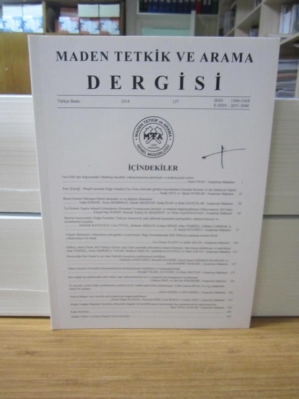 Maden Tetkik ve Arama Dergisi - Sayı 157 - Yıl 2018