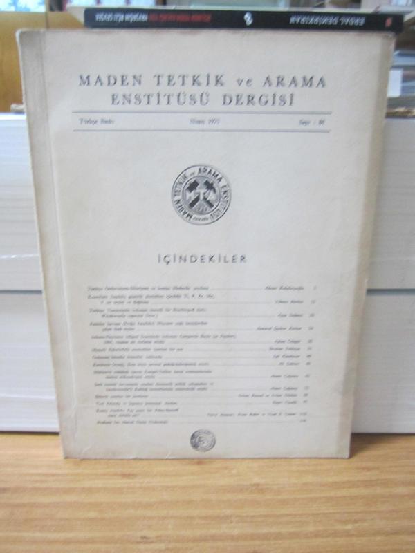Maden Tetkik ve Arama Enstitüsü Dergisi - Sayı 84 -  Yıl 1975