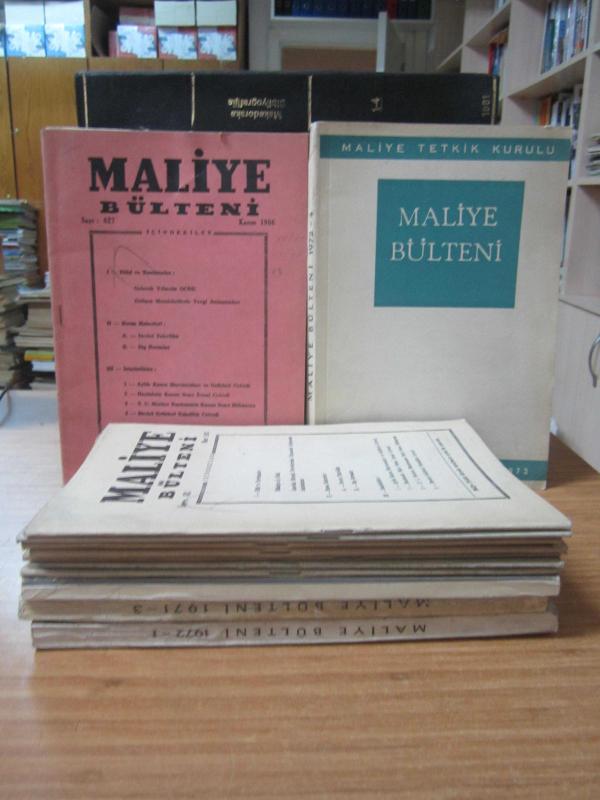 Maliye Bülteni - 1966'dan 1972'ye Kadar Yayınlanmış 12 Farklı Sayı Mevcut (Sayılar Açıklamada)