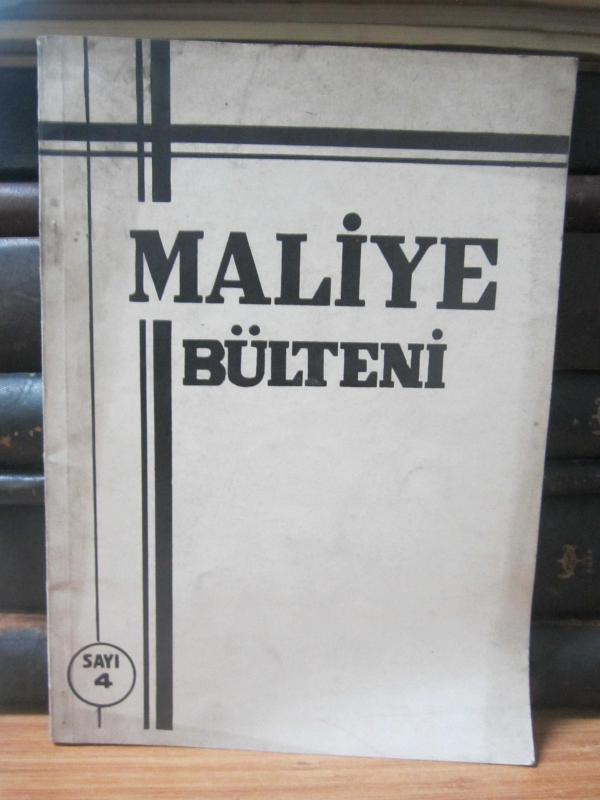 Maliye Bülteni - Sayı 4 - Nisan 1948